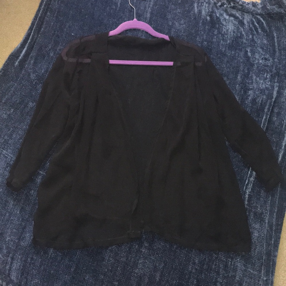 Sheer cardigan